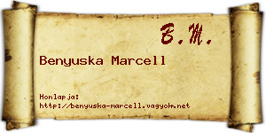 Benyuska Marcell névjegykártya